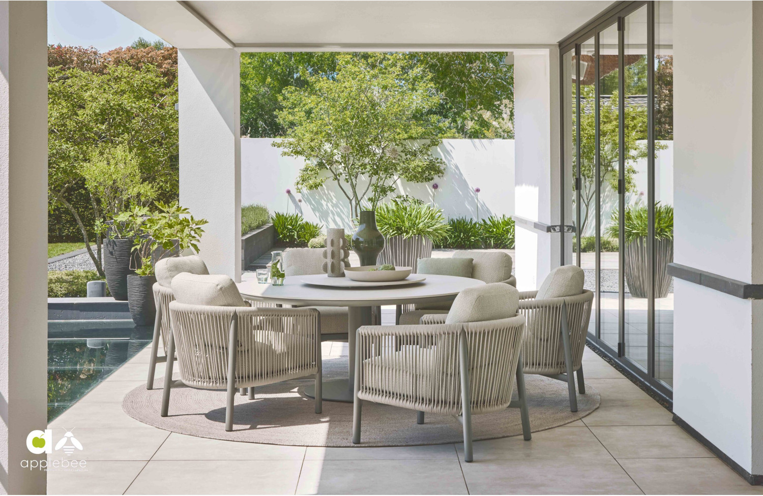 Stół do Jadalni d.160 (Lounge) APPLE BEE MELVILLE TAUPE/GREY 72000599 72000605 72000601 / 72000602