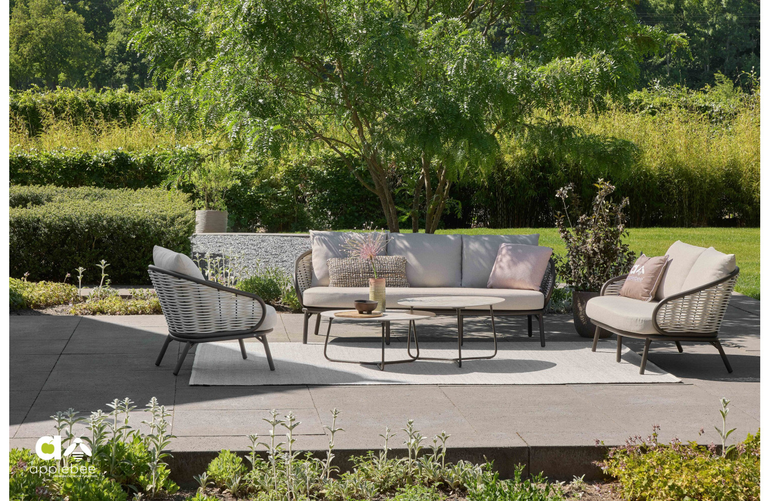 Комплект з 2 кавов. столиків APPLE BEE PINE KEY 72000650 / 72000655 / BRONZE