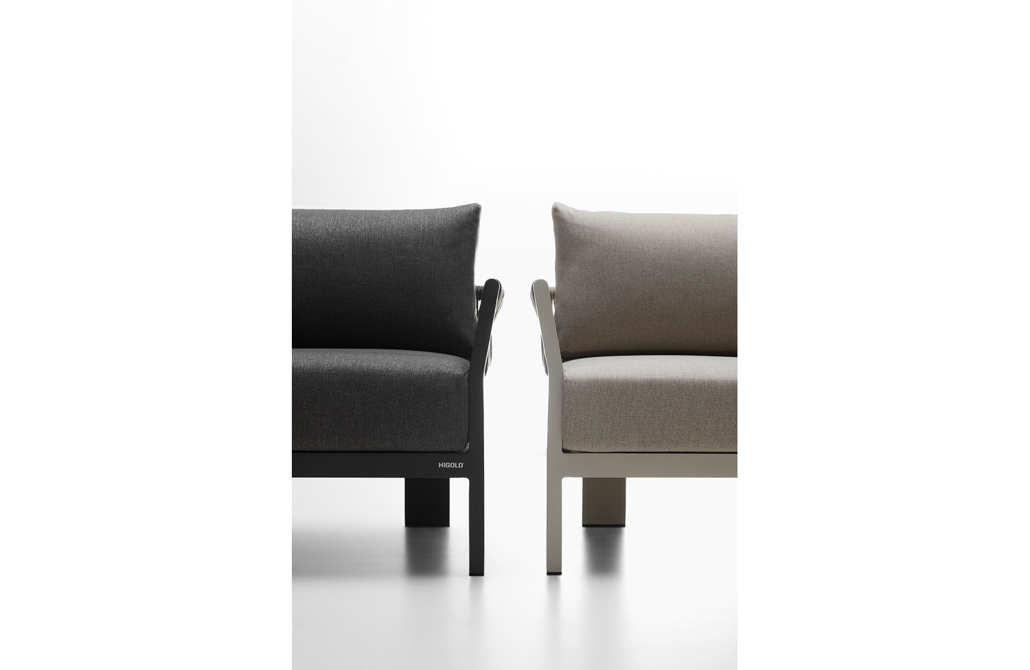 Lounge armchair (with cushions) HIGOLD BORROMEO 205421 / 20542023 / TAUPE