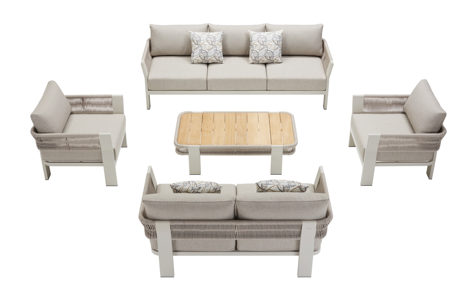 3-seater sofa (with cushions) HIGOLD BORROMEO 205441 / 20542243 / TAUPE