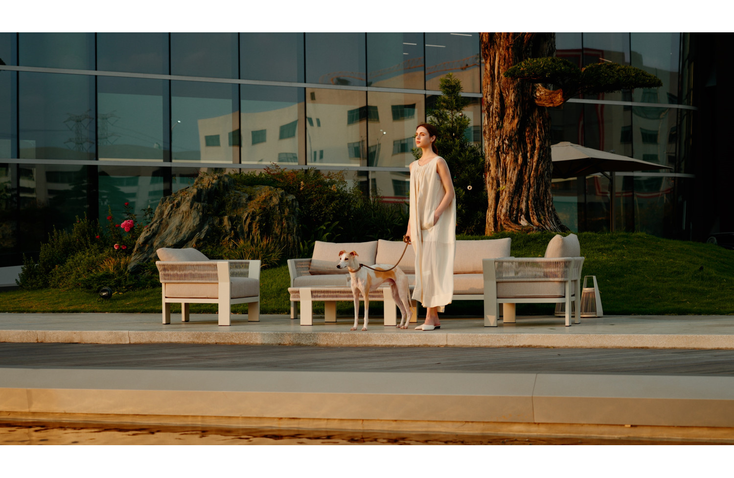 3-seater sofa (with cushions) HIGOLD BORROMEO 205441 / 20542243 / TAUPE