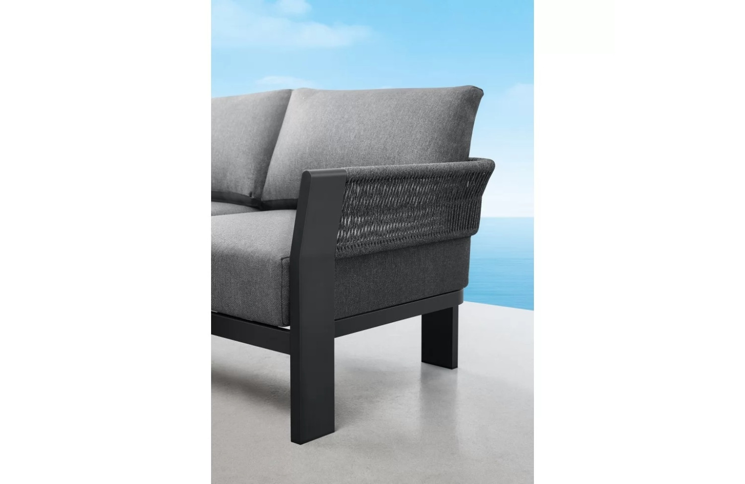 Lounge armchair (with cushions) HIGOLD BORROMEO 205423 / 20542023 / BLACK