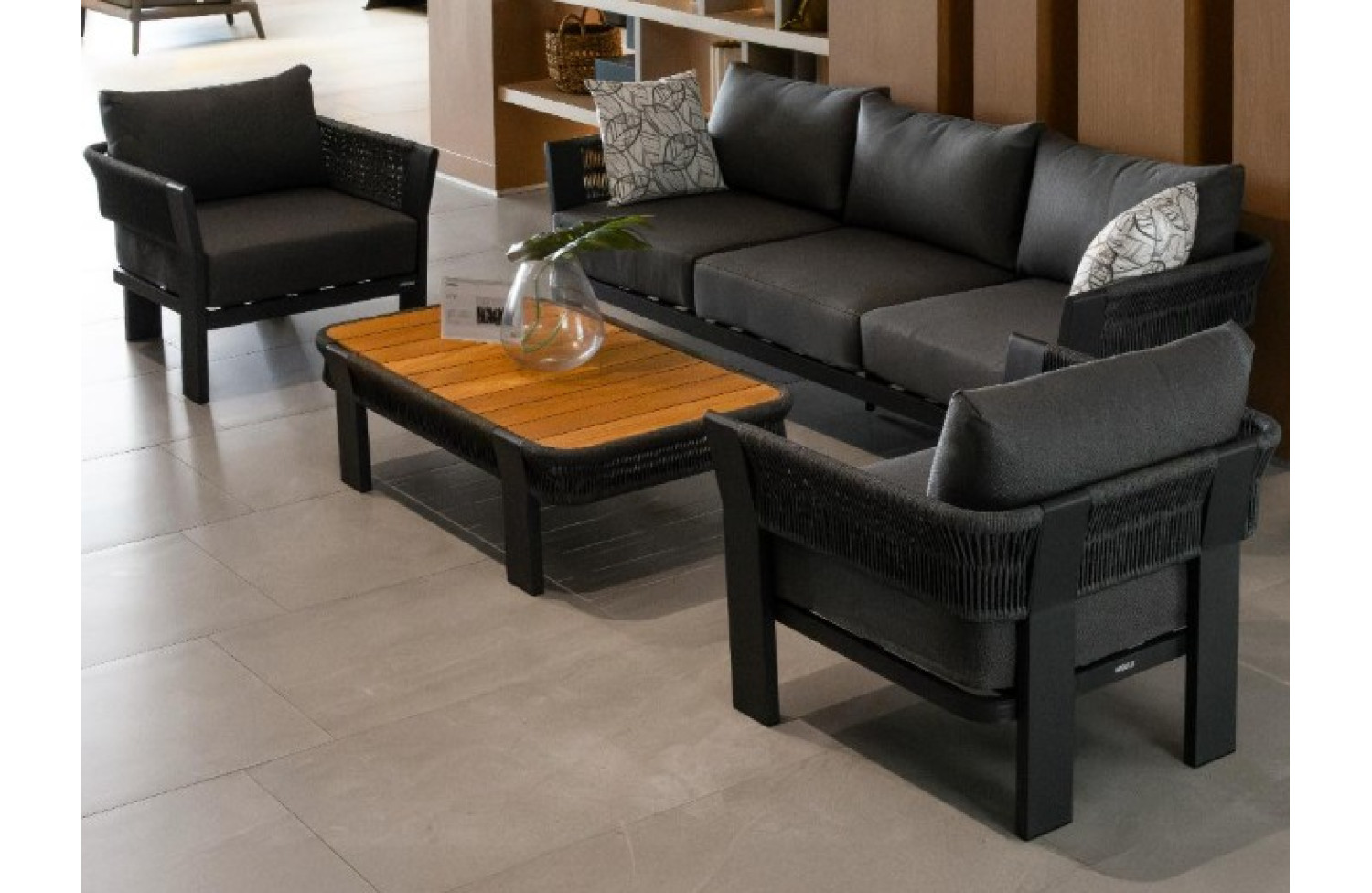 Coffee table 120 (teak) HIGOLD BORROMEO 205483 / 20544083 / BLACK