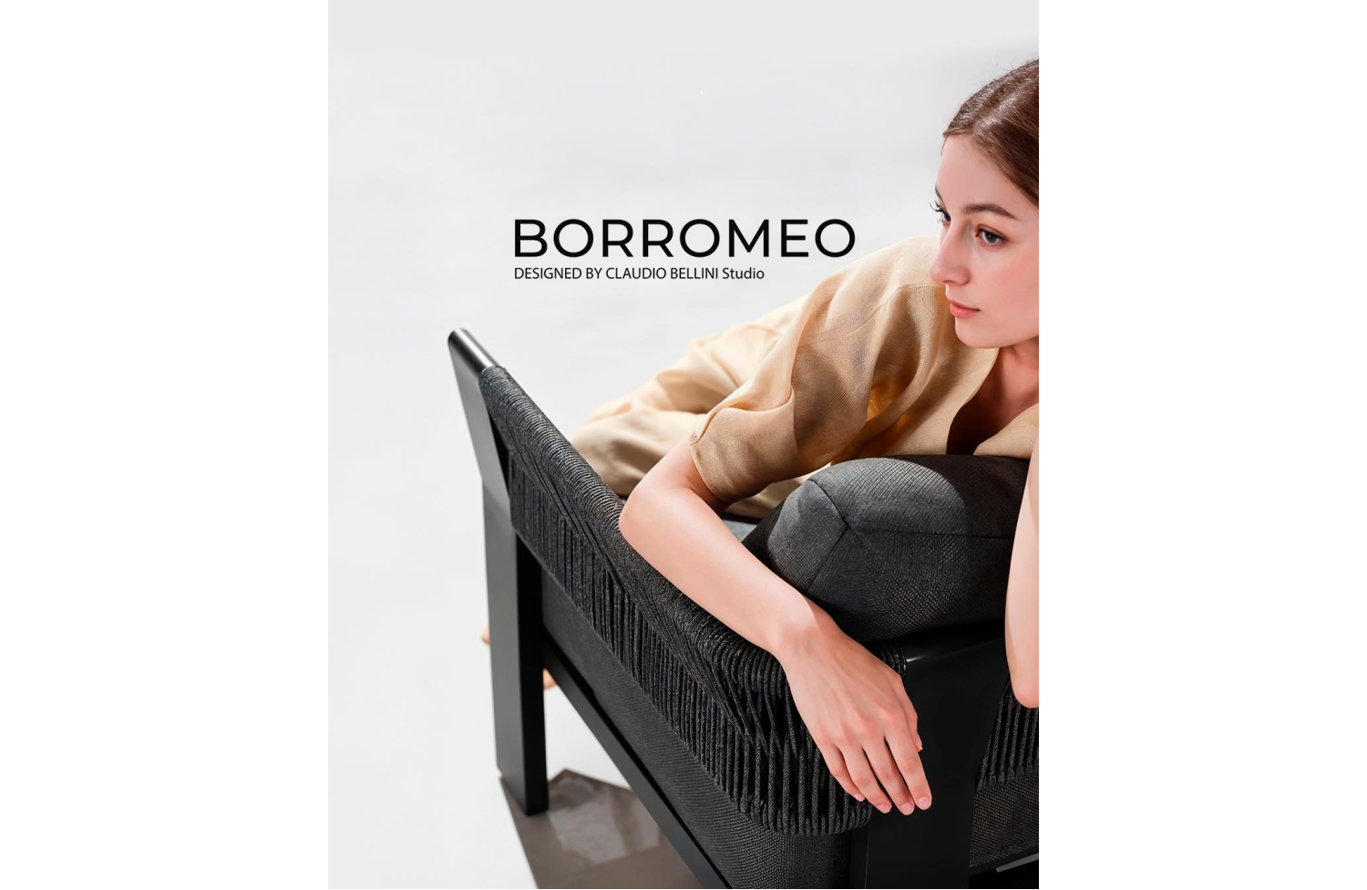 Coffee table 120 (teak) HIGOLD BORROMEO 205483 / 20544083 / BLACK