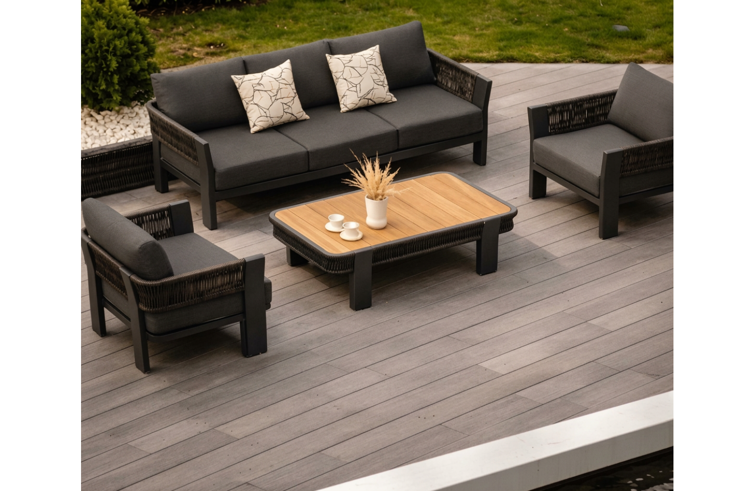 Coffee table 120 (teak) HIGOLD BORROMEO 205483 / 20544083 / BLACK