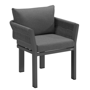 Dining armchair (with cushions) HIGOLD BORROMEO 205413 / 20541013 / BLACK