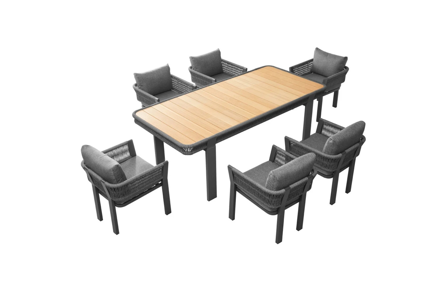 Dining table 210 (teak) HIGOLD BORROMEO 205471 / 20543071 / BLACK