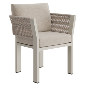 Dining armchair (with cushions) HIGOLD BORROMEO 205413 / 20541013 / TAUPE