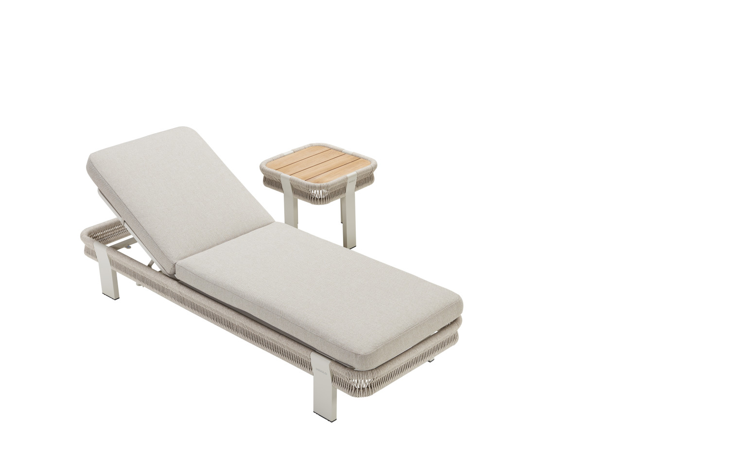 Sunlounger (with cushions) HIGOLD BORROMEO 205451 / TAUPE