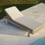 Sunlounger (with cushions) HIGOLD BORROMEO 205451 / TAUPE