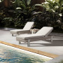 Sunlounger (with cushions) HIGOLD BORROMEO 205451 / TAUPE