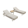 Sunlounger set (with cushionse) HIGOLD BORROMEO 205480 / TAUPE