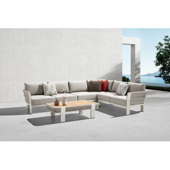 Corner set (with cushions) HIGOLD BORROMEO 205450 / TAUPE