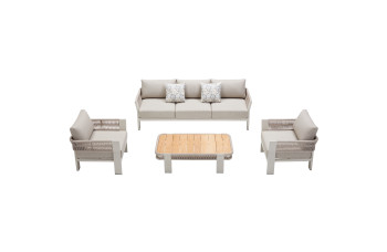 Lounge set (with cushions) HIGOLD BORROMEO 205420 / TAUPE