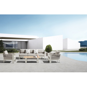 Lounge set (with cushions) HIGOLD BORROMEO 205420 / TAUPE