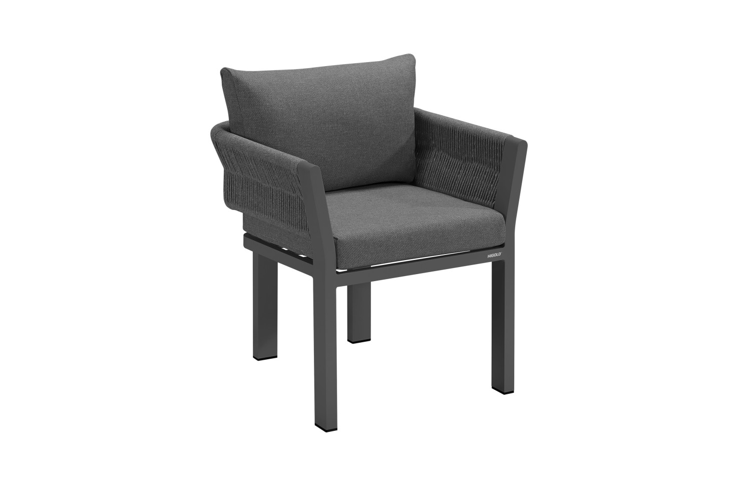 Dining set (with cushions) HIGOLD BORROMEO 205490 / BLACK