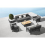 Lounge set (with cushions) HIGOLD BORROMEO 205420 / BLACK