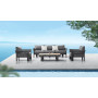 Lounge set (with cushions) HIGOLD BORROMEO 205420 / BLACK