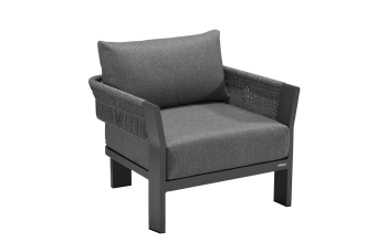 Fotel (z poduszkami) HIGOLD BORROMEO 205423 / 20542023 / BLACK