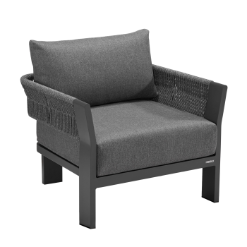 Fotel (z poduszkami) HIGOLD BORROMEO 205423 / 20542023 / BLACK