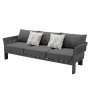 Sofa 3-osobowa (z poduszkami) HIGOLD BORROMEO 205443 / 20542243 / BLACK