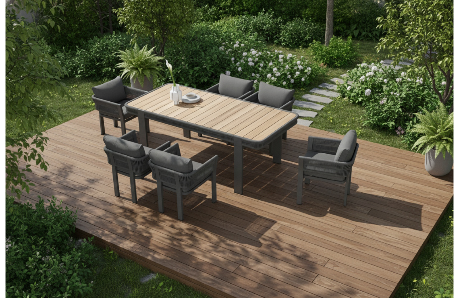 Stół do jadalni 210 (teak) HIGOLD BORROMEO 205471 / 20543071 / BLACK