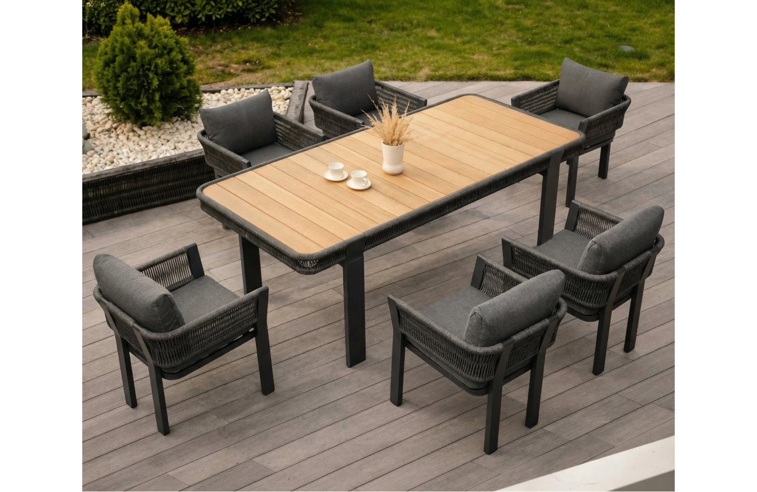 Stół do jadalni 210 (teak) HIGOLD BORROMEO 205471 / 20543071 / BLACK