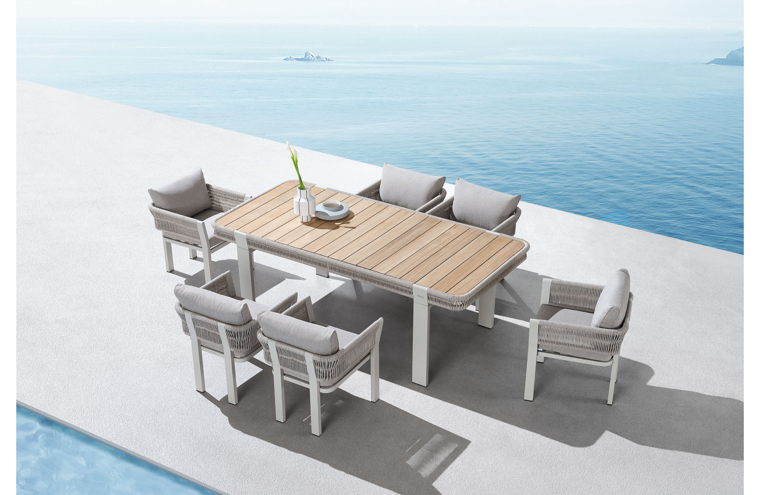 Stół do jadalni 210 (teak) HIGOLD BORROMEO 205471 / 20543071 / TAUPE