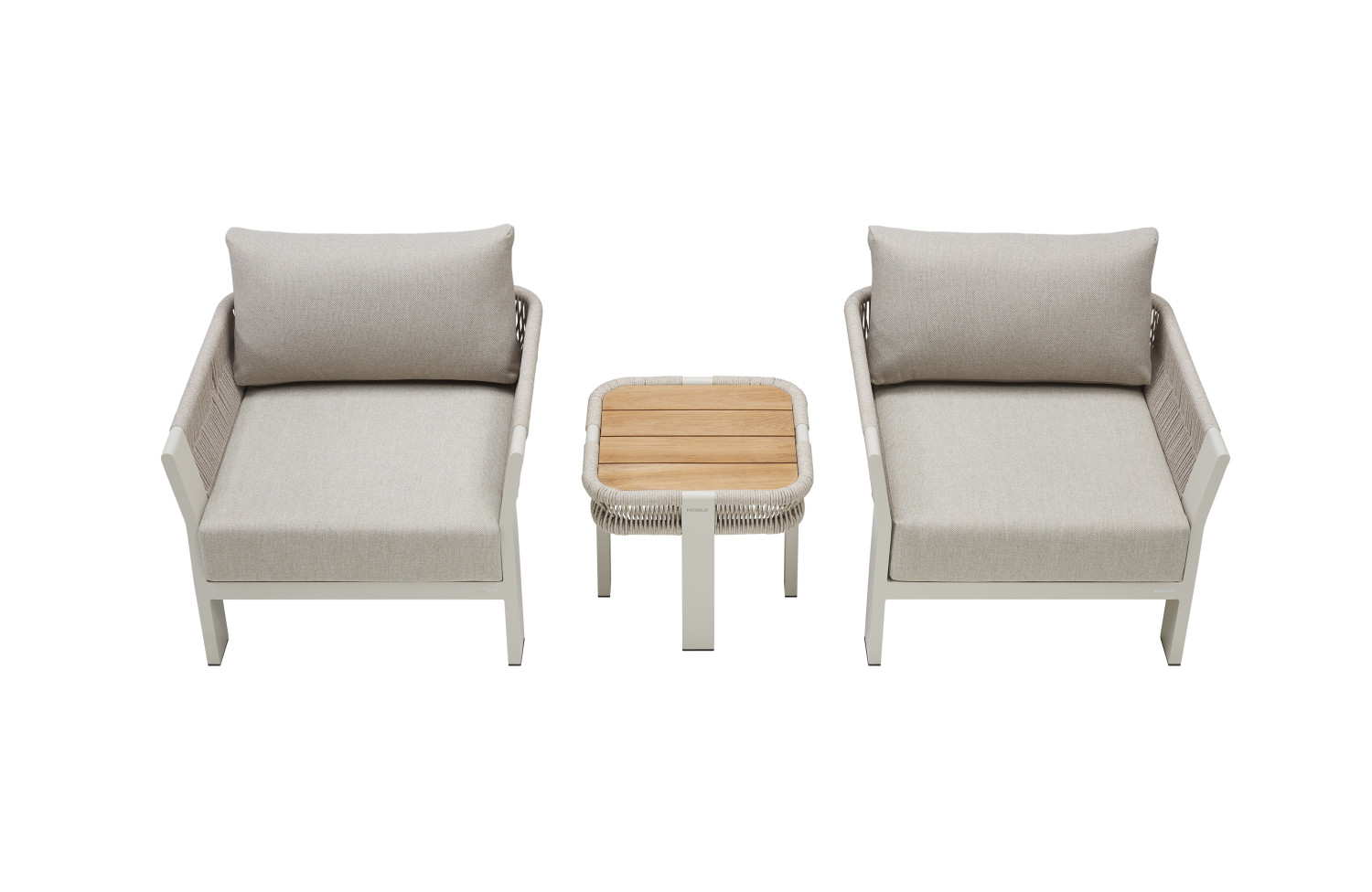 Stolik boczny 52*52 HIGOLD BORROMEO 205461 / TAUPE