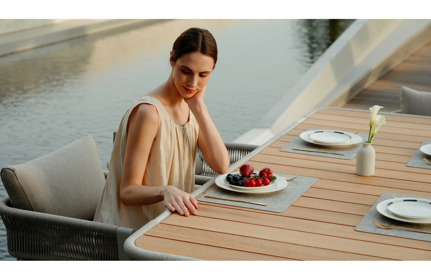 Стілець з підлокітниками (з подушками) HIGOLD BORROMEO 205413 / 20541013 / TAUPE