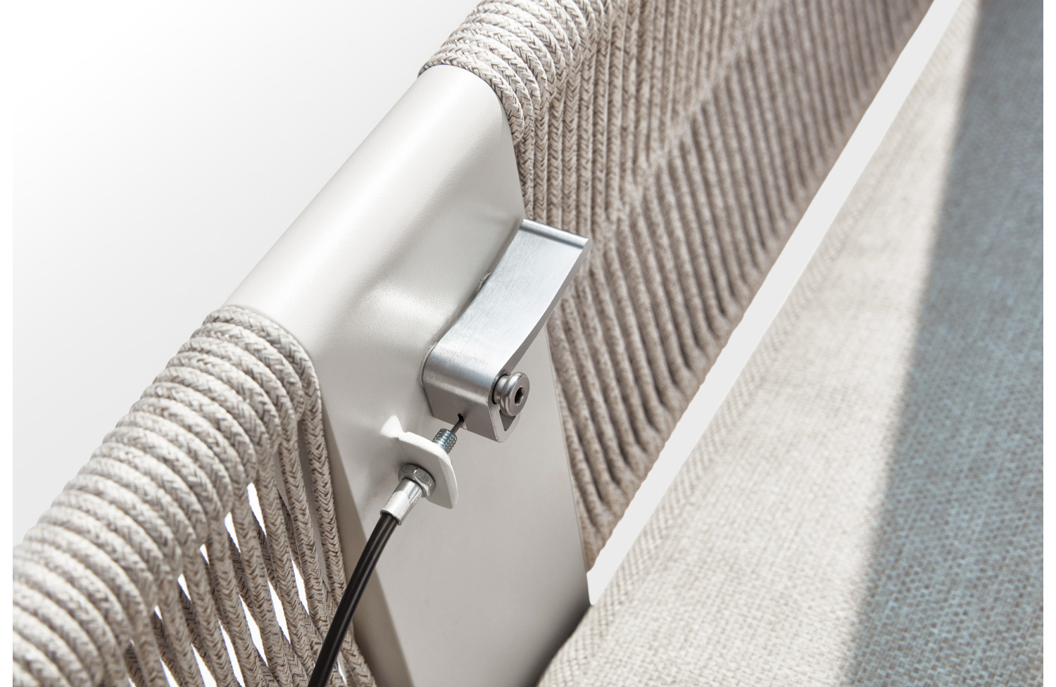 Ліжко з навісом (з подушками) HIGOLD BORROMEO 205449 / TAUPE