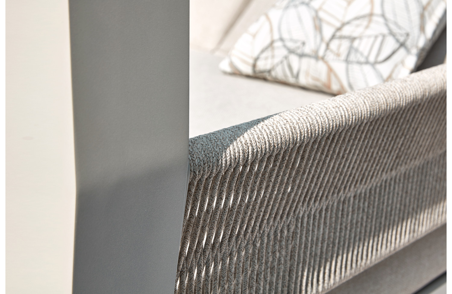 Ліжко з навісом (з подушками) HIGOLD BORROMEO 205449 / TAUPE