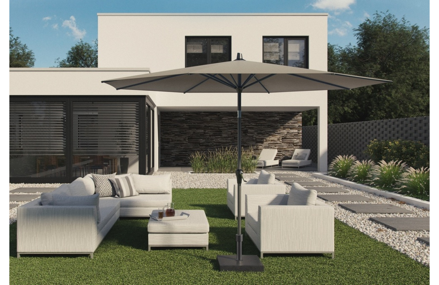 Парасоля 2,50*2,50 PLATINUM RIVA 7106B / ECRU