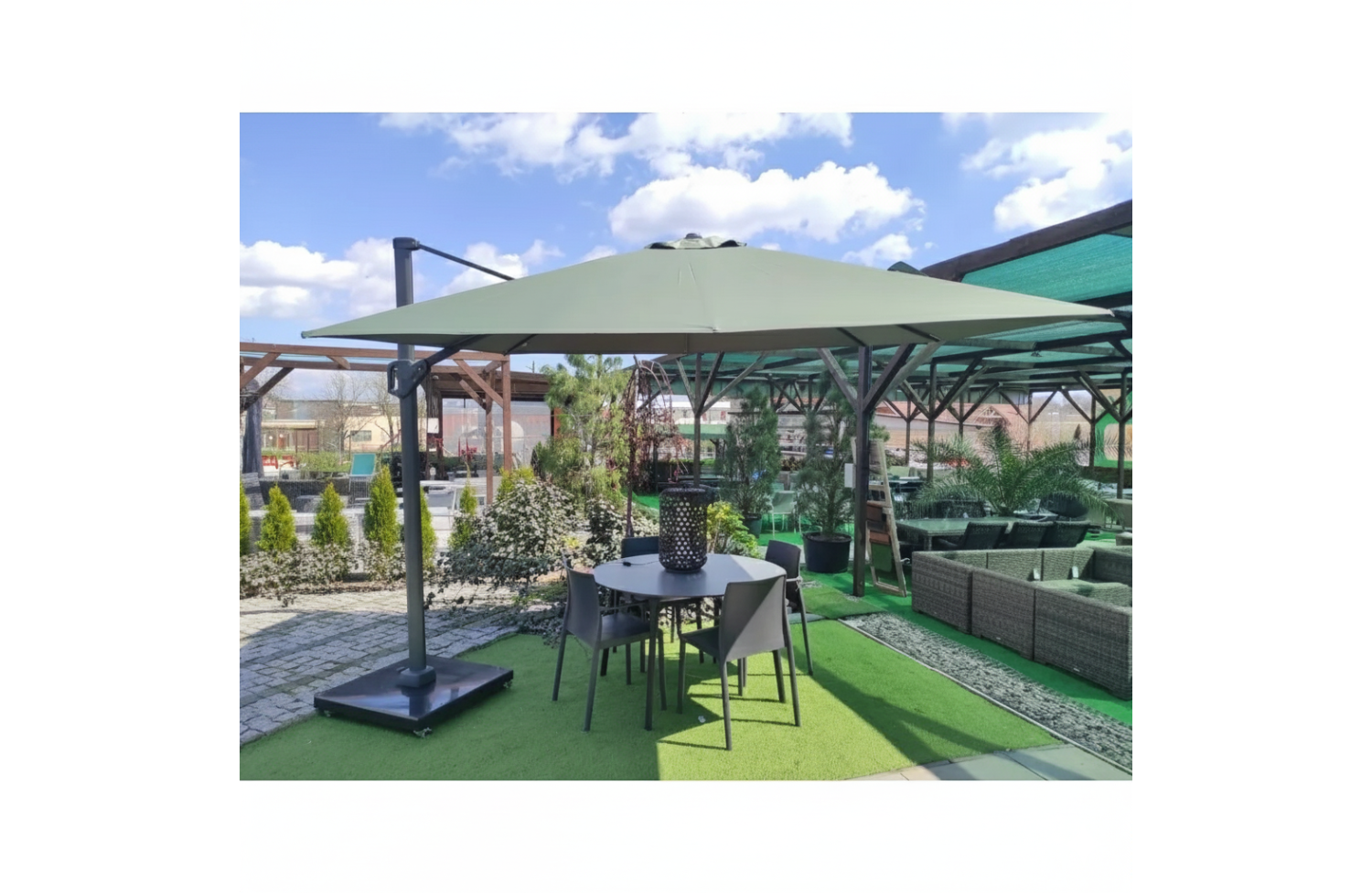 Парасоля 3,0*3,0 PLATINUM CHALLENGER T2 PREMIUM 7139T/ OLIVE