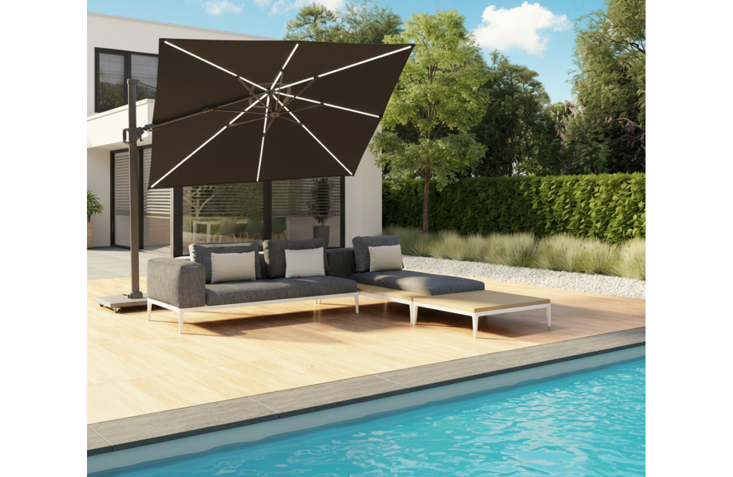 Парасоля 3,0*3,0 PLATINUM CHALLENGER T2 PREMIUM 7139P / FADED BLACK