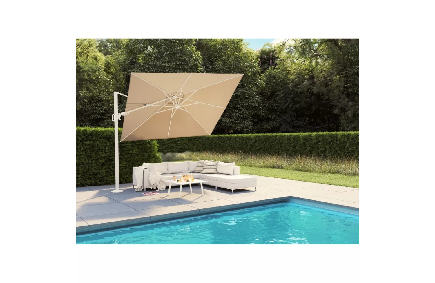 Парасоля 3,0*3,0 PLATINUM NESLING COOLFIT PLUS N508-300-108 / OFF-WHITE