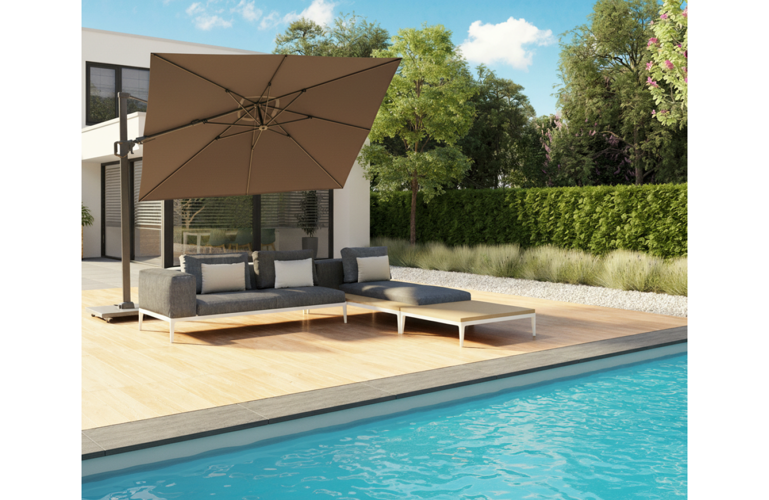 Парасоля 3,0*3,0 PLATINUM CHALLENGER T2 GLOW 7125Q / HAVANA