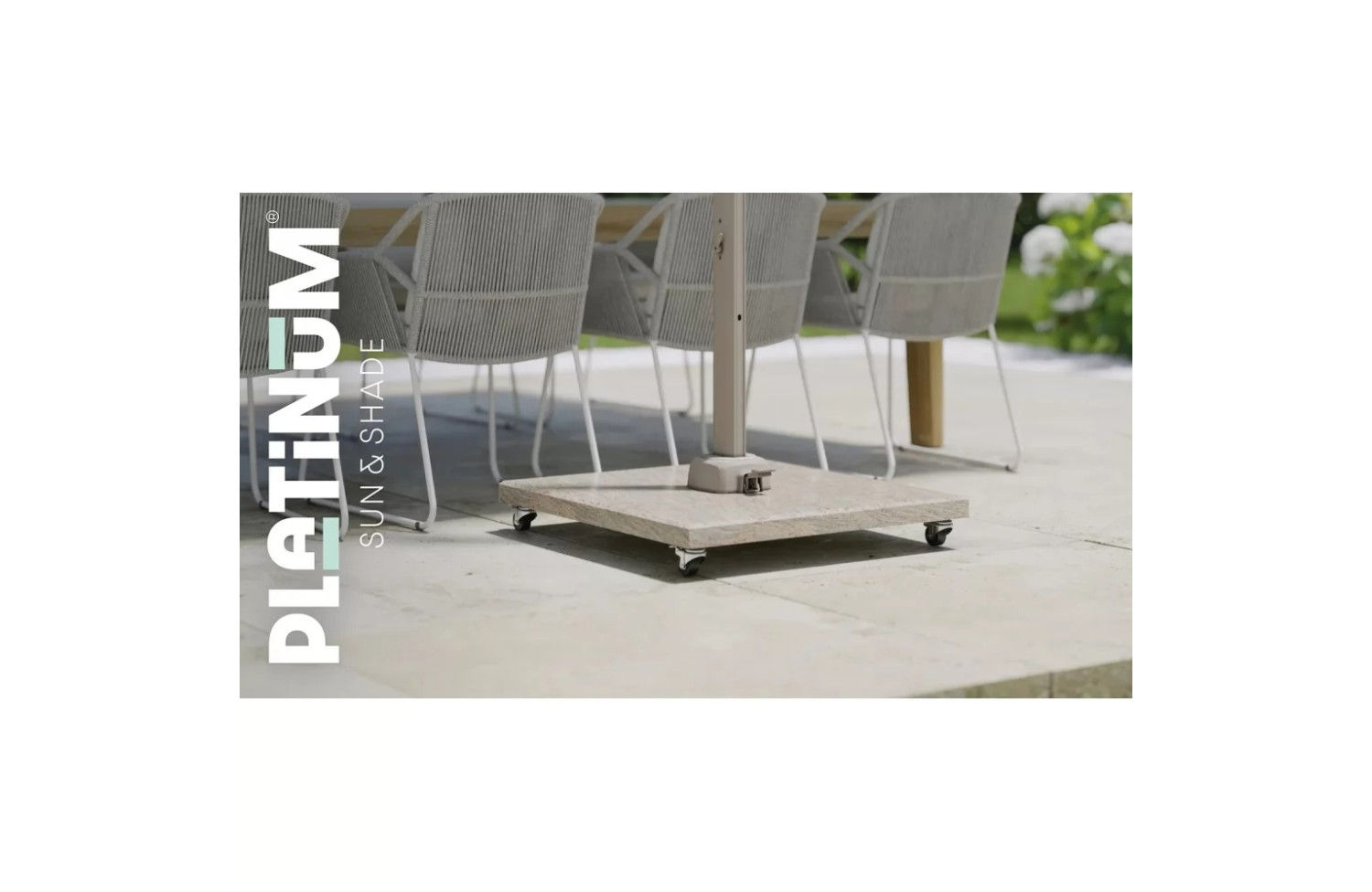 База до парасолі на коліщатках. 120 кг PLATINUM VENEZIA 6078 / BEIGE