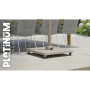 База до парасолі на коліщатках. 120 кг PLATINUM VENEZIA 6078 / BEIGE