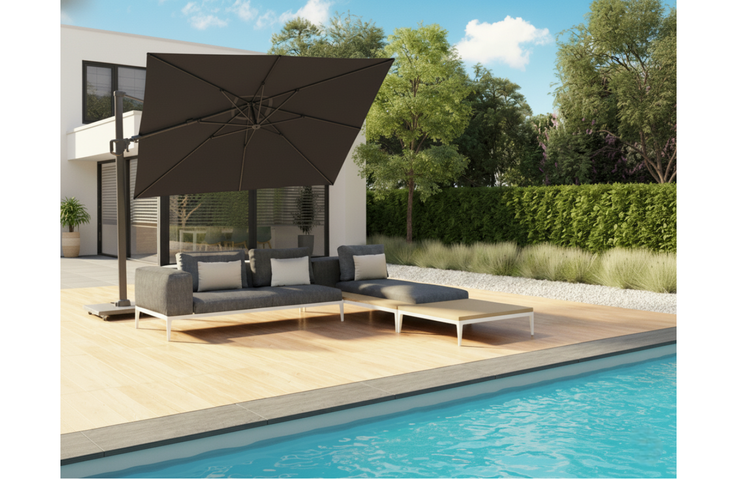 Парасоля 3,0*3,0 PLATINUM NESLING COOLFIT PLUS N506-300-108 / ANTHRACITE