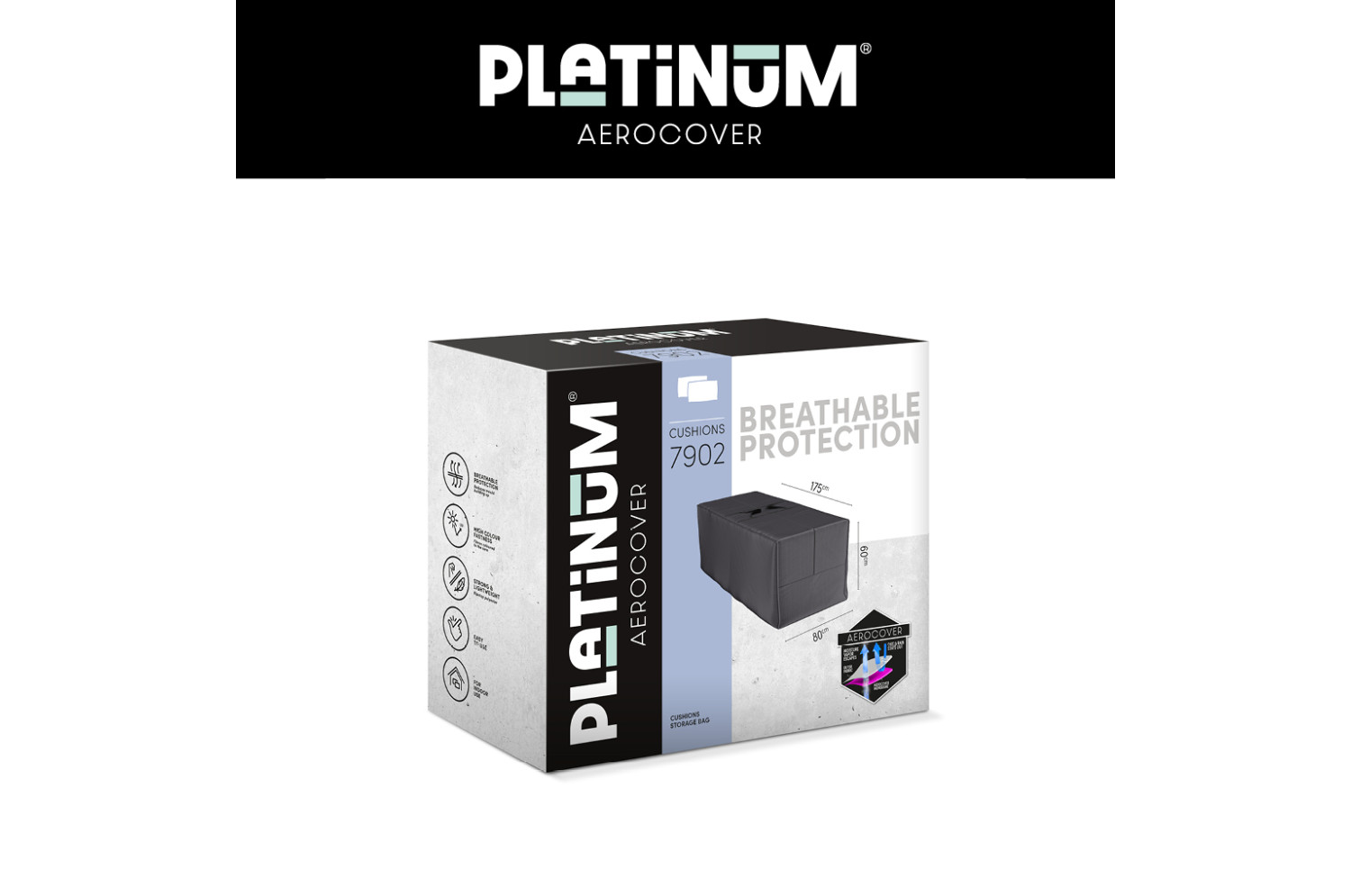 Чохол-Короб для подушок (175*80*h60) PLATINUM AEROCOVERS 7902