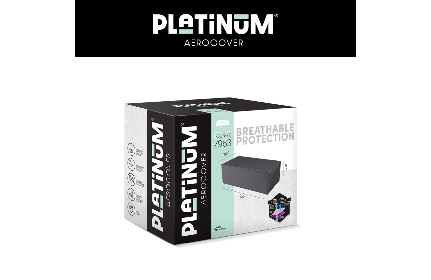 Чохол на диван 3 ос ( 250*100*h70) PLATINUM AEROCOVERS 7963