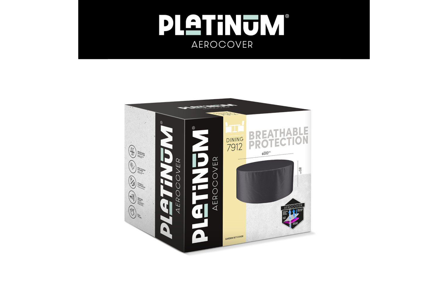Чохол на комплект з круглим столом (Ø200xH85) PLATINUM AEROCOVERS 7912