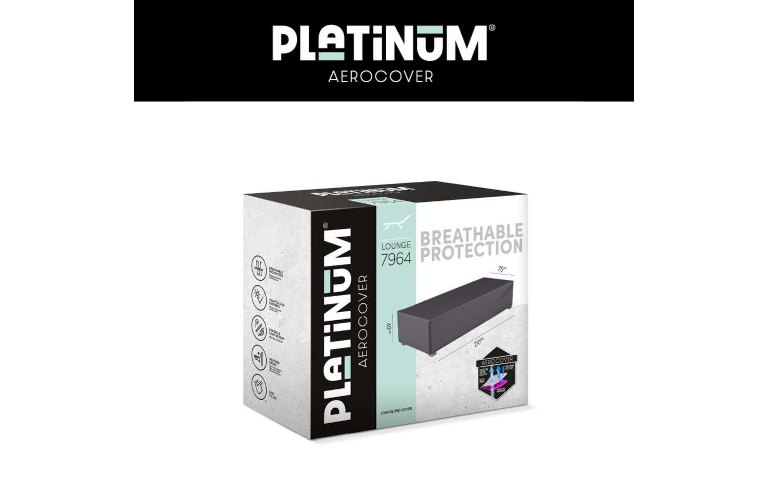 Чохол на шезлонг ( 210*75*h40 ) PLATINUM AEROCOVERS 7964