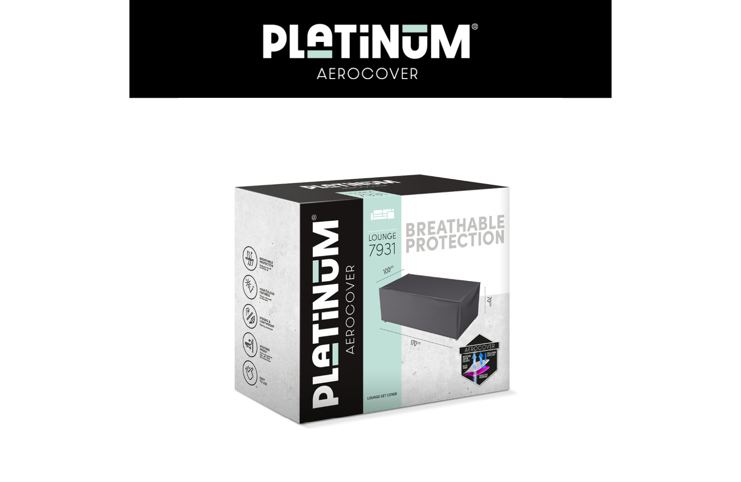 Чохол на комплект меблів (170*100*h70) PLATINUM AEROCOVERS 7931