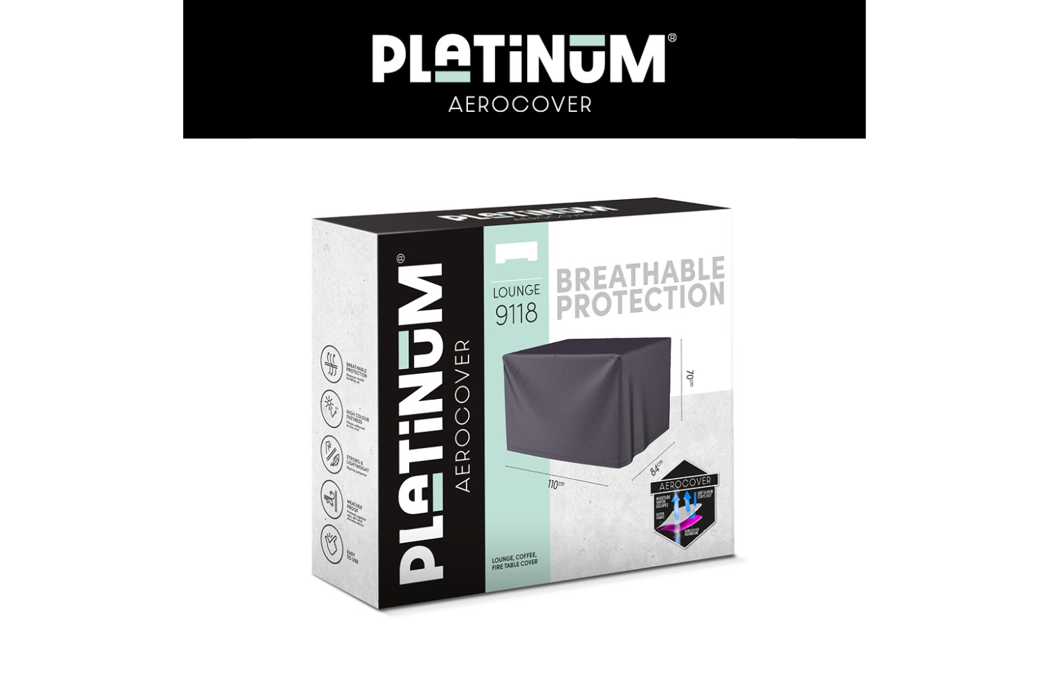 Чохол на кавовий столик-камін (110*84*h70) PLATINUM AEROCOVERS 9118