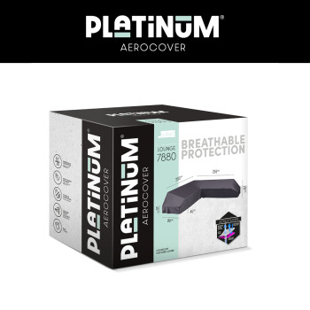 Чохол на кутовий комплект меблів лiвый (255*255*90*h30/45/70) PLATINUM AEROCOVERS 7880 / LEFT