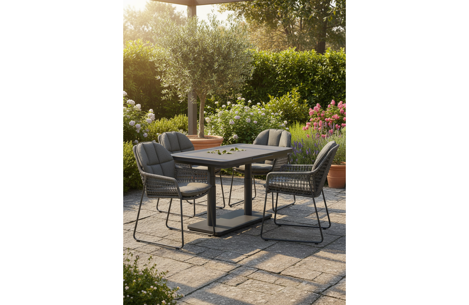 Stół do jadalni rozkładany 140-180 SKANDI SK 16G / ANTHRACITE