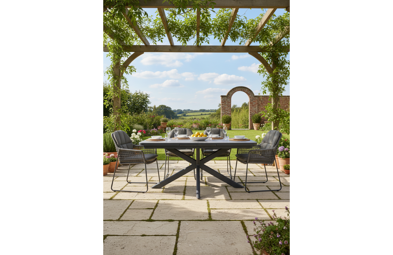 Stół do jadalni rozkładany 200-260 SKANDI SK 27G / ANTHRACITE