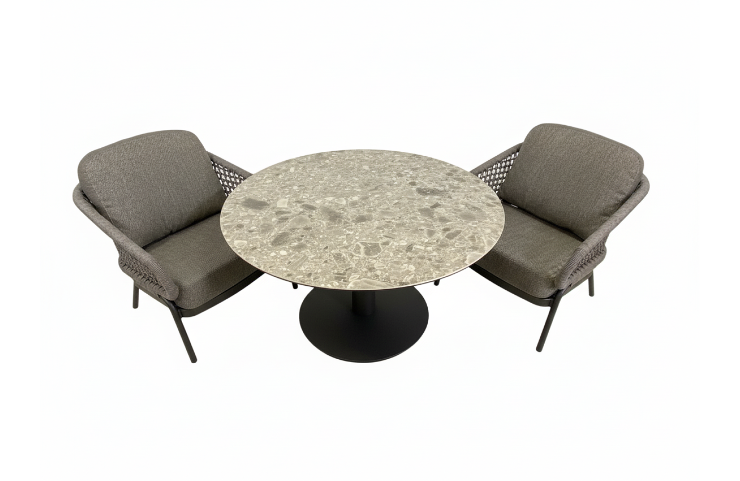 Okrągły stół do jadalni 120 (Lounge) SKANDI SK 28G-120 / ANTHRACITE